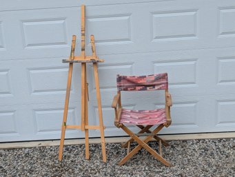 Artists Easel & Director's Chair
