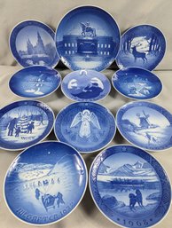 Lot Of 11 Royal Copenhagen & Related Plates