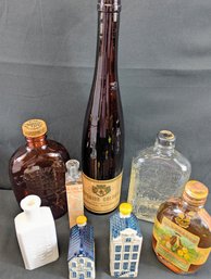 Doctor Recomended Cure - Very Interesting Lot Of Old Bottles - Medicinal, Alcohol, Cologne, Etc....