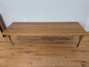 Solid Oak Long Coffee Table Hand Crafted By Daniel Orfant