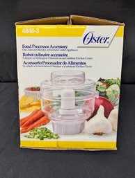 Oster Model # 4846-3 Food Processor Accessory For Osterizer Blender - New In Box