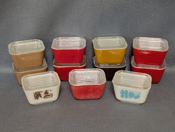 Pyrex Bakeware / Refrigerator Dishes - Small Size - Lot Of 11