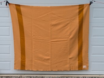 Nice Vintage Hudson Bay 100% Wool - Butterscotch 4 Point Blanket