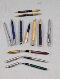 Lot Of Vintage Pens, Fountain Pens, Including Masonic, Etc....
