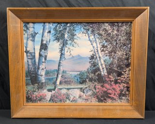 Sawyer Hand Colored Photograph - Mount Chocorua New Hampshire