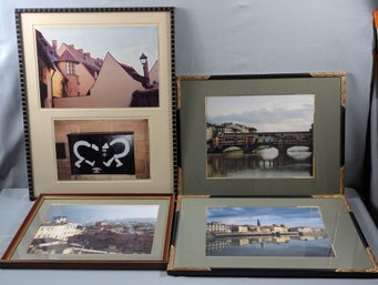 4 Nicely Framed European Photographs