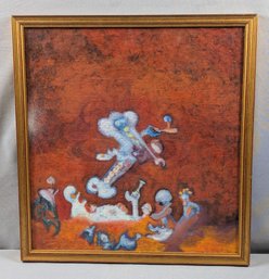 Original Acrylic Abstract Painting By Russell Aharonian