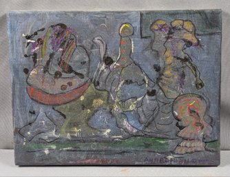Original Acrylic Abstract Painting By Russell Aharonian