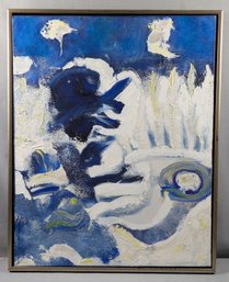 Original Acrylic Abstract Painting By Russell Aharonian Titled 'Ice Lanader'