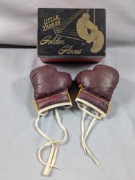 Little Yankee Golden Gloves - Child Size Boxing Gloves In Original Box