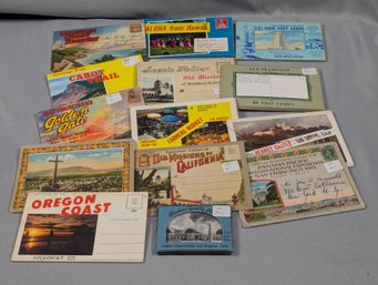 Large Lot Of Old Post Cards & Tourist Related Items From Mostly The West Coast & Hawaii
