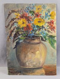 Original Floral Still Life Oil Painting By New Hampshire Artst Robert Gordon