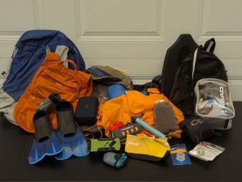 Summer Sports Lot - Swimming, Back Packs , Hand Crank Radio, Etc....
