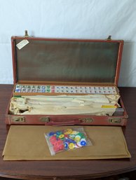 Cased Mah Jong Game Set - Like New!