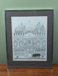 B Johnson Artist Signed & Numbered Print - The Flower Lady