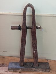 Wooden Antique Harness Maker's Vise