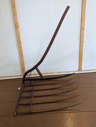 Antique Grain Cradle Scythe, Primitive Farm Tool