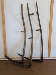 Lot Of 3 Antique Scythes