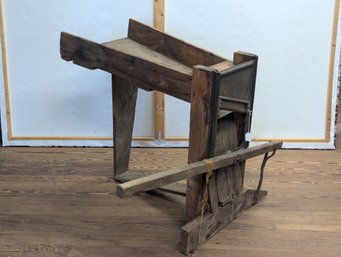 Primitive Wooden Corn Chopper