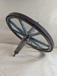 Antique Wheelbarrow Wheel