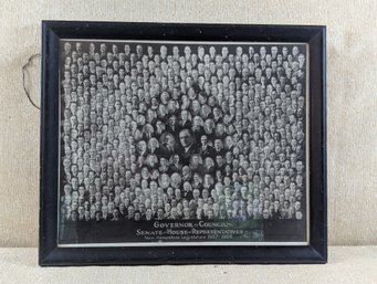 1937-1938 Photograph Of The New Hampshire Govenor & Council - Senate & House Of Representatives