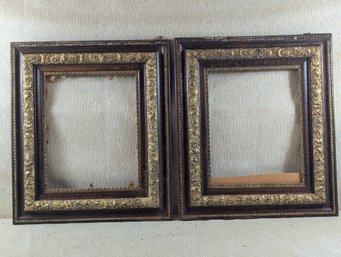 Matched Pair Of Antique Victorian Frames 16x20' Opening (28 X 32' In Total)