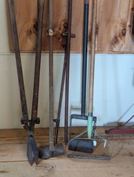 Misc Lot Of Long Handle Yard Tools
