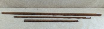 Lot Of 3 Antique Log Rulers - For Logging Calculations
