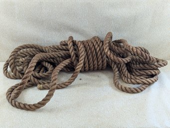 Very Large Antique Length Of Rope