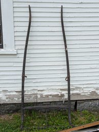 Black Painted Horse Drawn Vehicle Shaft Or Thills