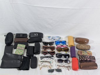 Large Lot Of Eyewear, Glasses & Cases