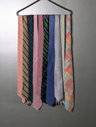 Lot Of 10 Ties - Polo, Michael Kohr, Nautica, Mark Pendleton, Etc...