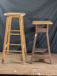 Two Workshop Stools