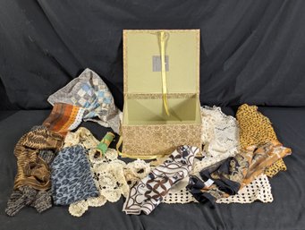 Lot Of Linens, Doilies, & Scarves