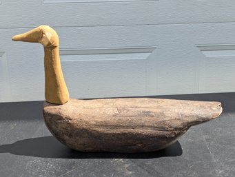 Primitive Hand Made Folk Ark Goose Decoy