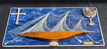 20th Century Half Hull / String Art Nautical Model