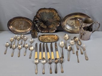 Large Lot Of Silver Plate Items - Tableware & Flatware