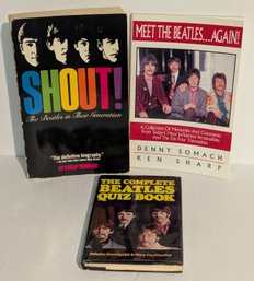3 Books  - The Beatles Related - Including Shout & Meet The Beatles Again