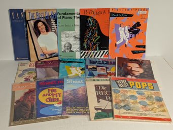 Lot Of 15  Books Of Sheet Music