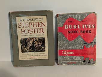 2 Music Books - The Burl Ives Song Book & A Treasury Of Stephen Foster