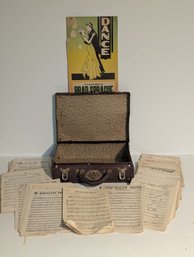 Old Music Case Full Of Vintage Sheet Music
