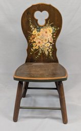 Cute Hand Painted Bauernmalerei Child / Doll Size Chair 25'tall