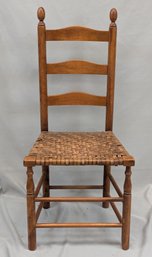Very Nice Woven Splint Seat Antique Side Chair