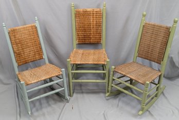 Two Rocking Chairs And A Side Chair