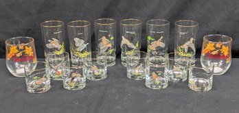 Lot Of Vintage Drinkware With Birds