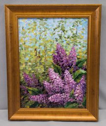 Varvara Harmon Original Impressionist Acrylic Floral Painting 'Lavender'