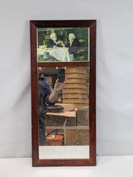 Vintage Two Part Mirror 14 X 31'