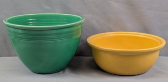 Two Vintage Fiesta Pottery Bowls