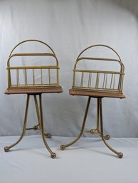 Pair Of Nice Quality Jans Of London Magazine Racks