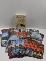 Lot Of New Hampshire Troubadour Magazines Together With A New Hampshire Covered Bridge Box